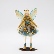 Load image into Gallery viewer, Bella the Bluebell Fairy – Posable Collectible Fairy with Magnetic Stand | Audley End Enchanted Railway
