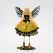 Load image into Gallery viewer, Honey the Bee Keeper Fairy – Posable Collectible Fairy with Magnetic Stand | AEER
